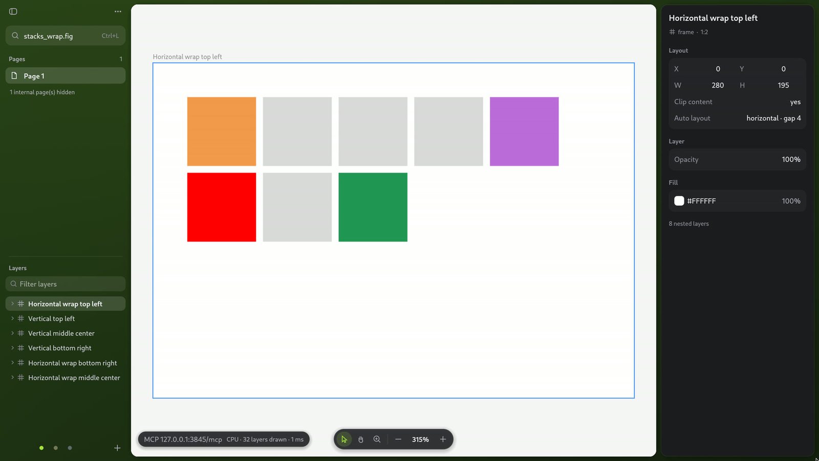 figstudio zoomed into the selected frame